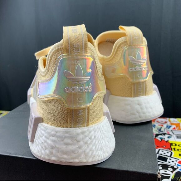 Adidas NMD R1 Yellow Iridescent Size 10.5 Women's - Picture 6 of 12